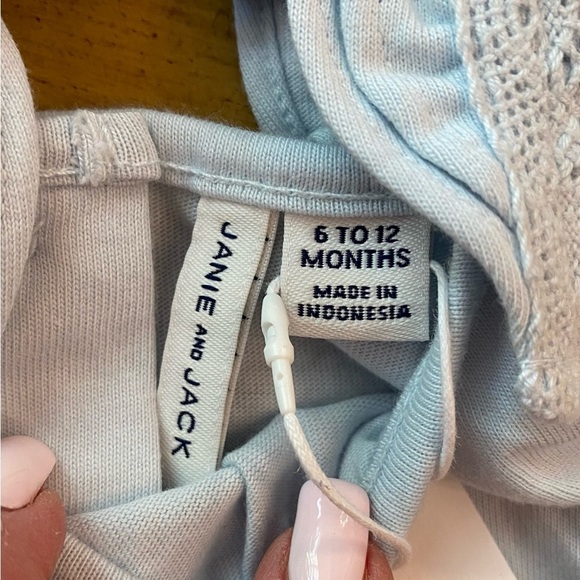 Janie & Jack Infant Girl Shirts 6-12 months both Yellow & Blue tops included NEW - Picture 5 of 9